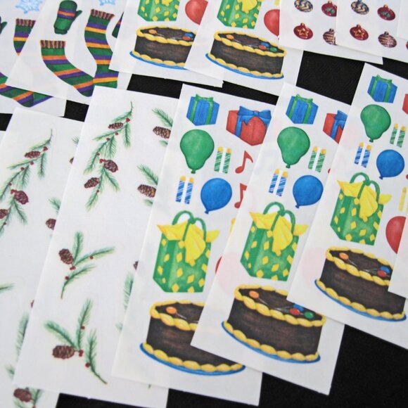 Creative Memories  Stickers, Christmas, Confetti, Sledding, Winter Birthday, - Picture 11 of 12